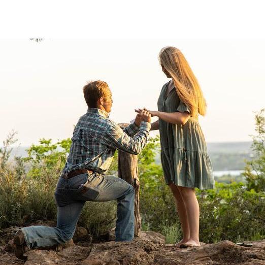 Engagement at Possum Kingdom Lake on May 8, 2021.