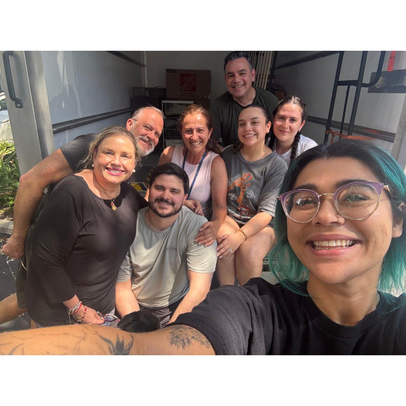 The day we moved in together