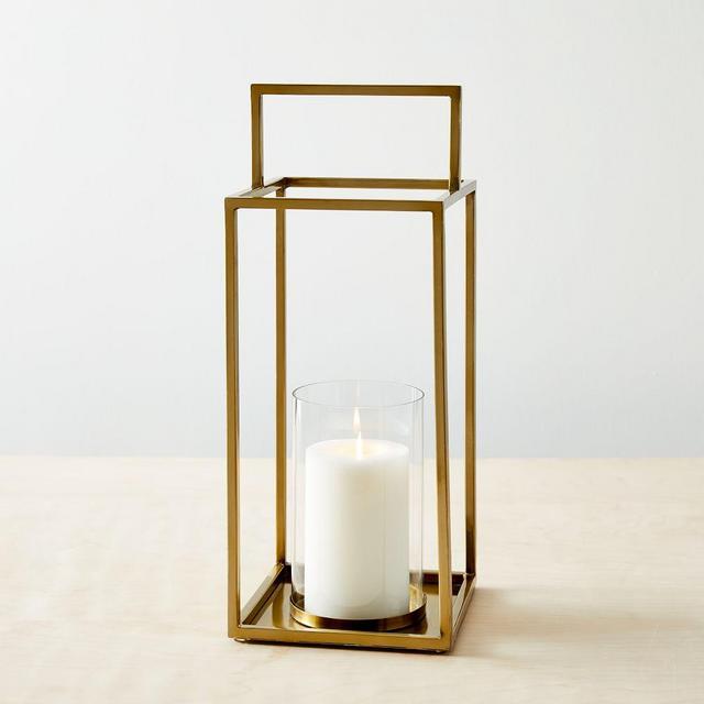 Simple Metal Lanterns, Tall, Set of 2