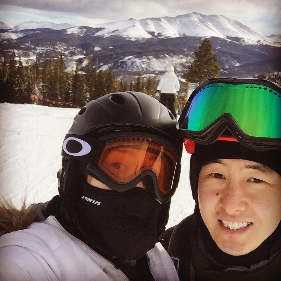 Hitting the slopes together with Joanne's family. Christmas 2017, Breckenridge, CO.