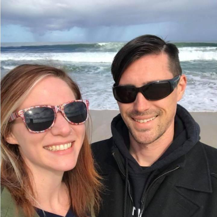 Monterey Bay... just before we were wiped out by that wave in the background!