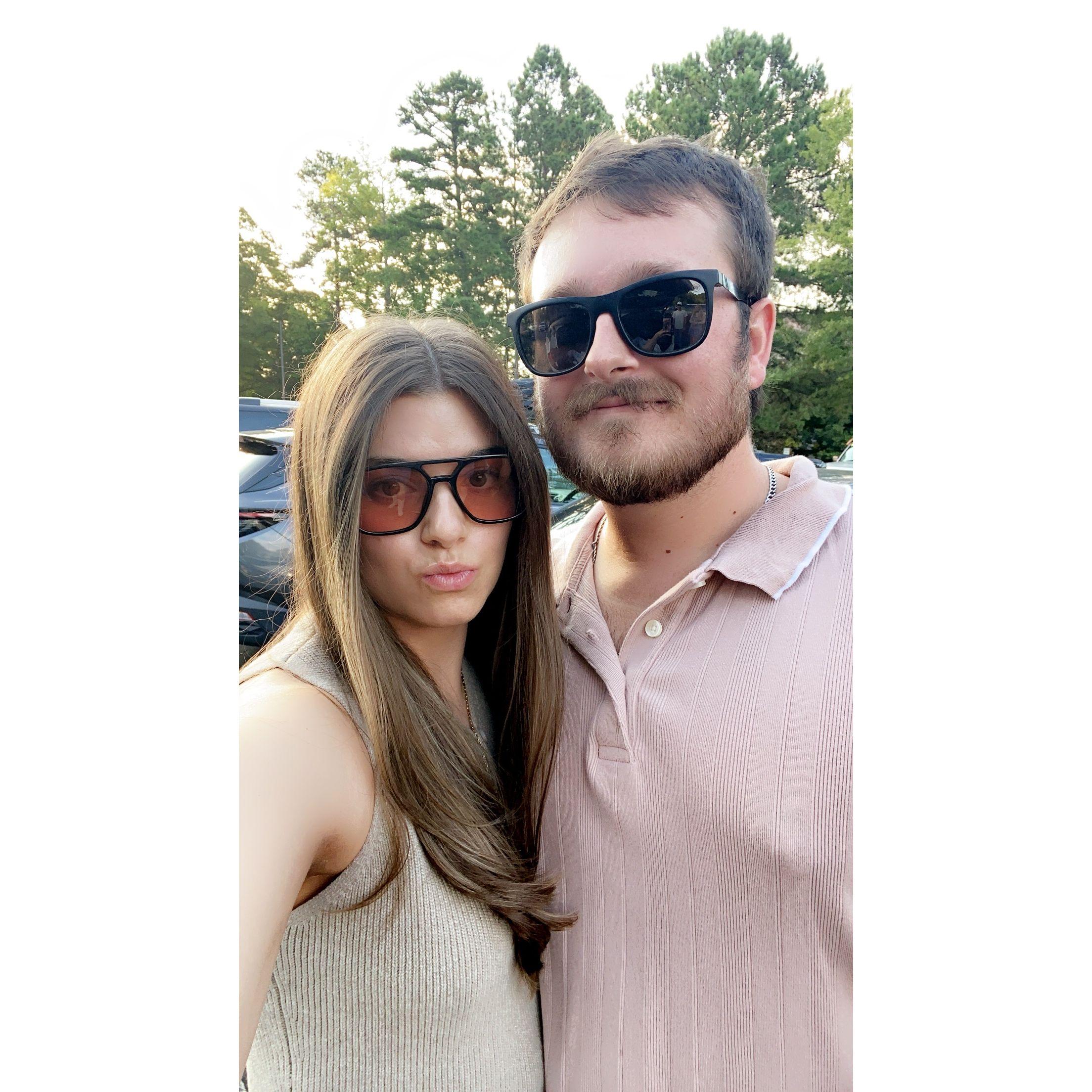 Right before one of our favorite things to do, attend an outdoor concert!!!
