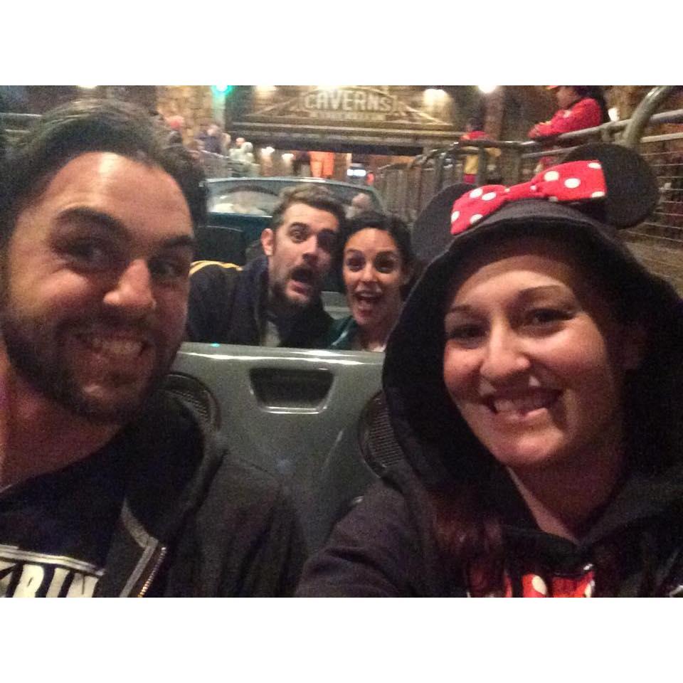 Disneyland 2015, Car's ride with Cristi and Kyle