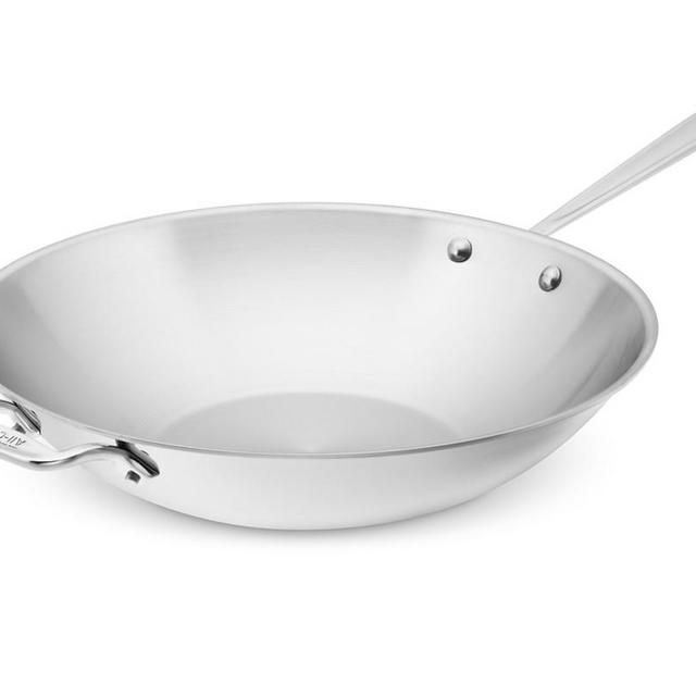 All-Clad D3 Tri-Ply Stainless-Steel 14" Stir Fry Pan