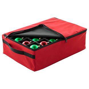 Santa's 2-Tray Ornament Storage Case