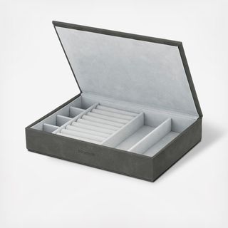 Sahla Faux Suede Jewelry Box