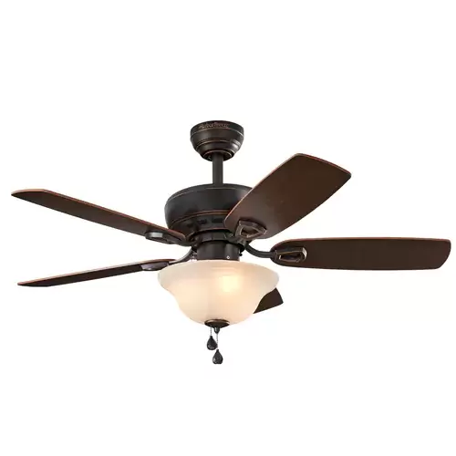 Harbor Breeze Sage Cove 44-in Bronze Indoor Ceiling Fan with Light Kit (5-Blade)