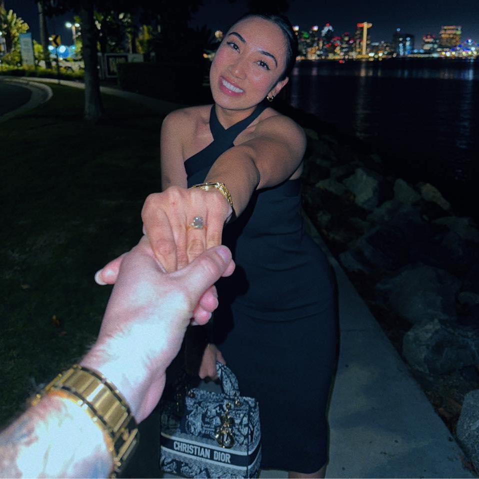October 4th 2023: Tommy proposed to Reena at San Diego’s Harbor Island. Tommy specifically staged the proposal on his birthday so Reena would have no reason to believe he might be proposing.