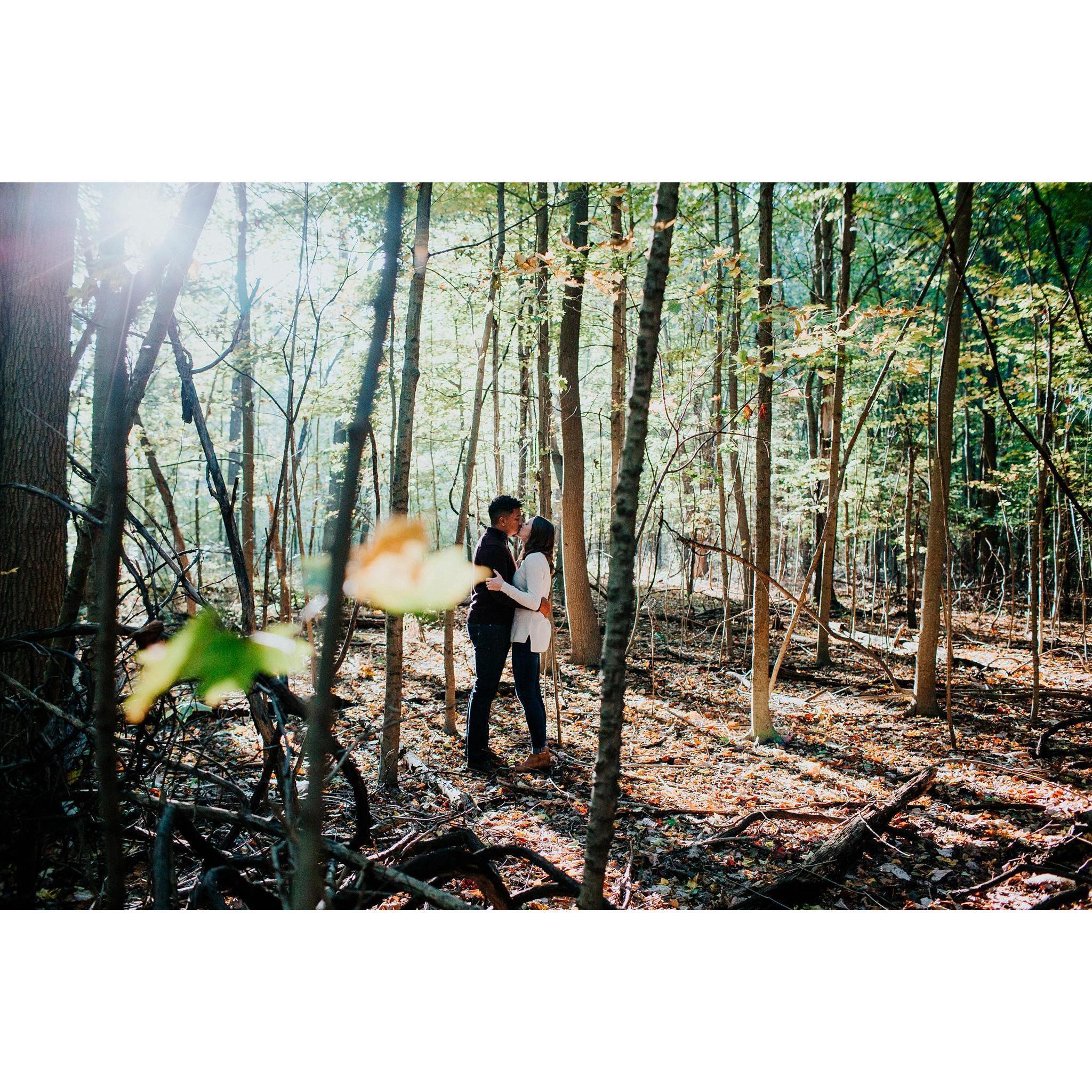 Engagement session in Warren Dunes State Park