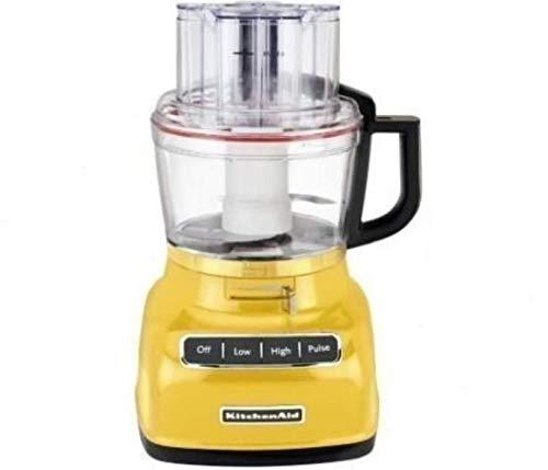 KitchenAid KFP0722MY 7-Cup Food Processor with Exact Slice System Majestic Yellow (Renewed)