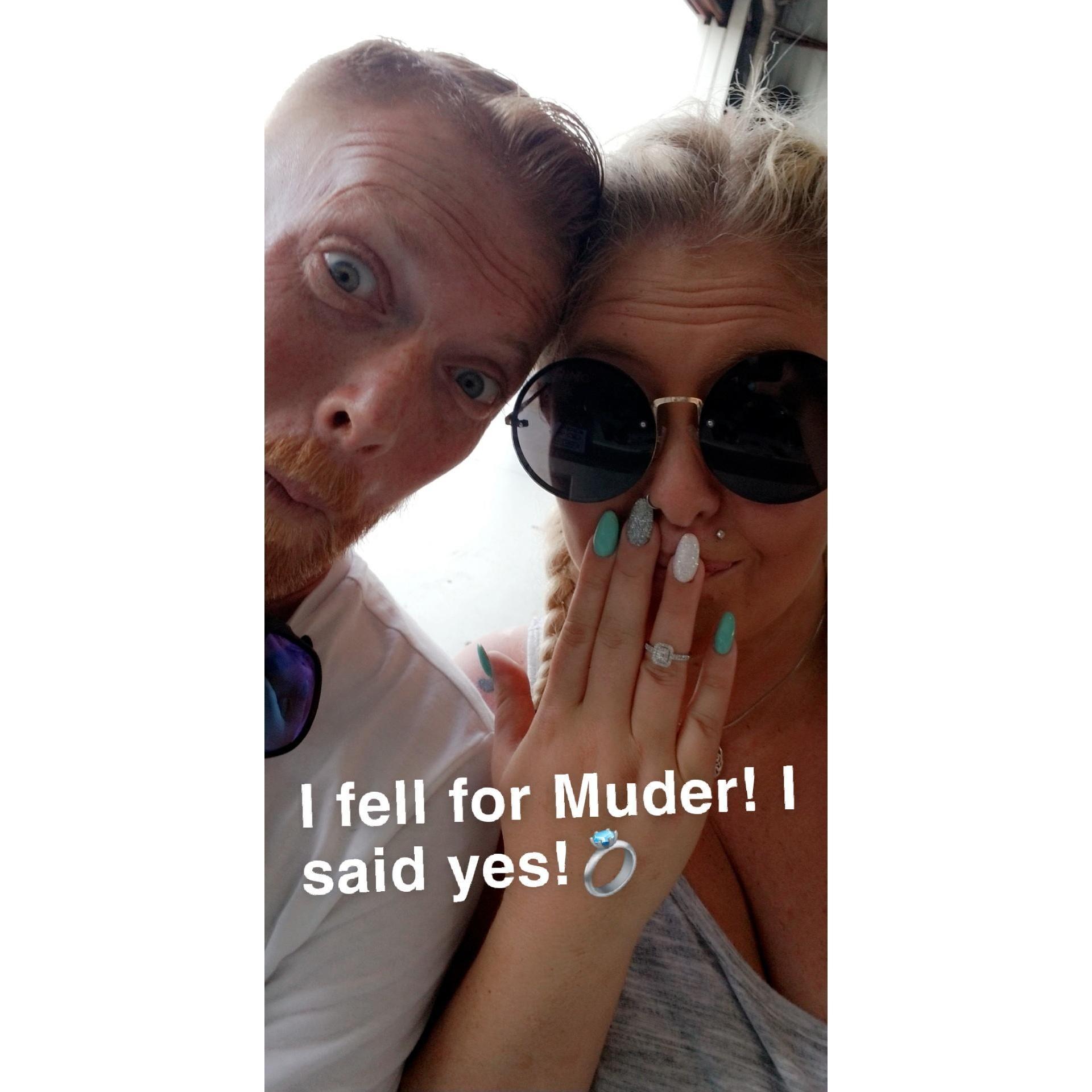 She said yes!