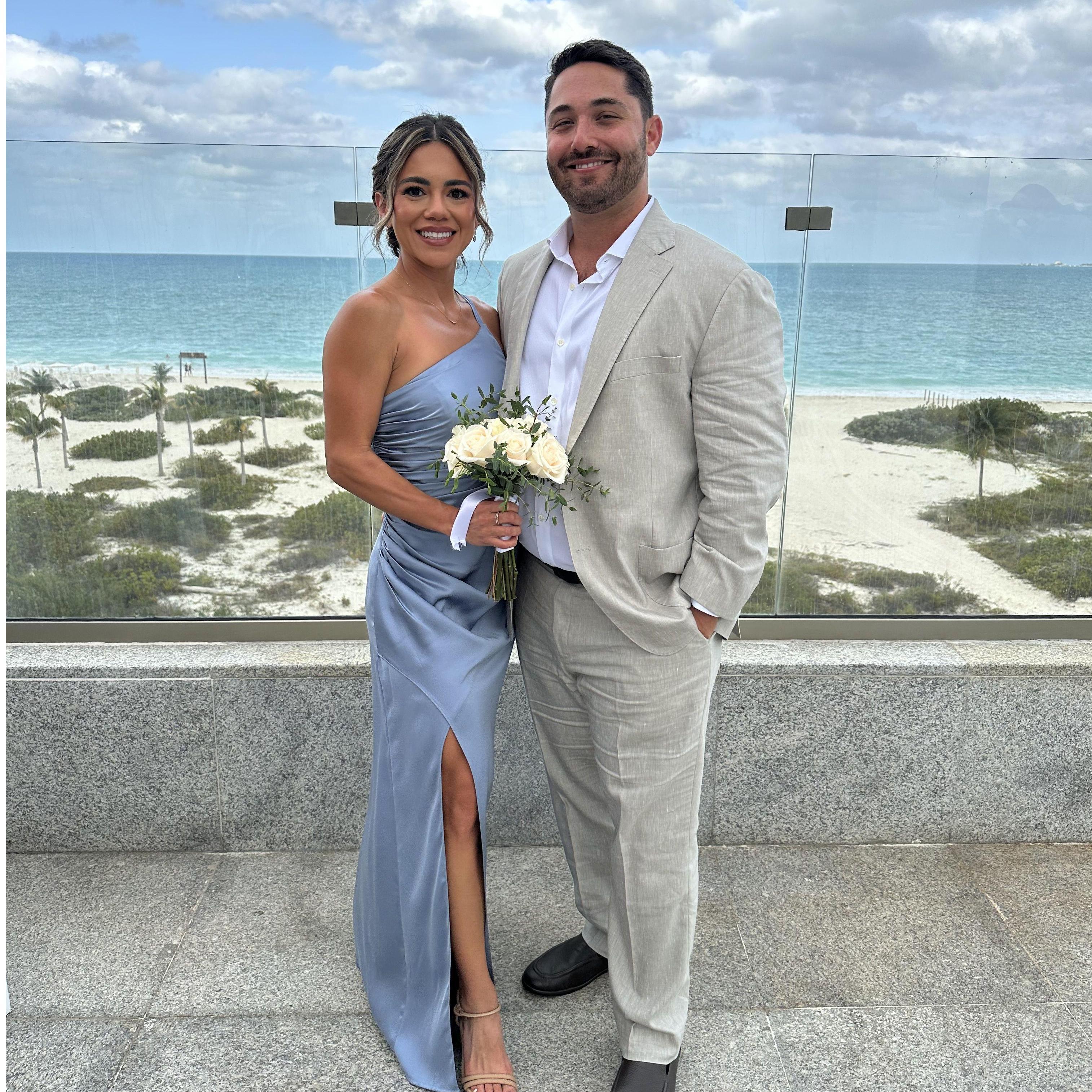 Melissa's best friend Shelby and Michael's wedding in Cancun