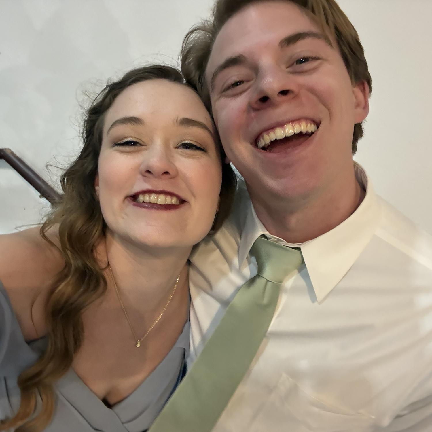 Celebrating our friend's wedding!