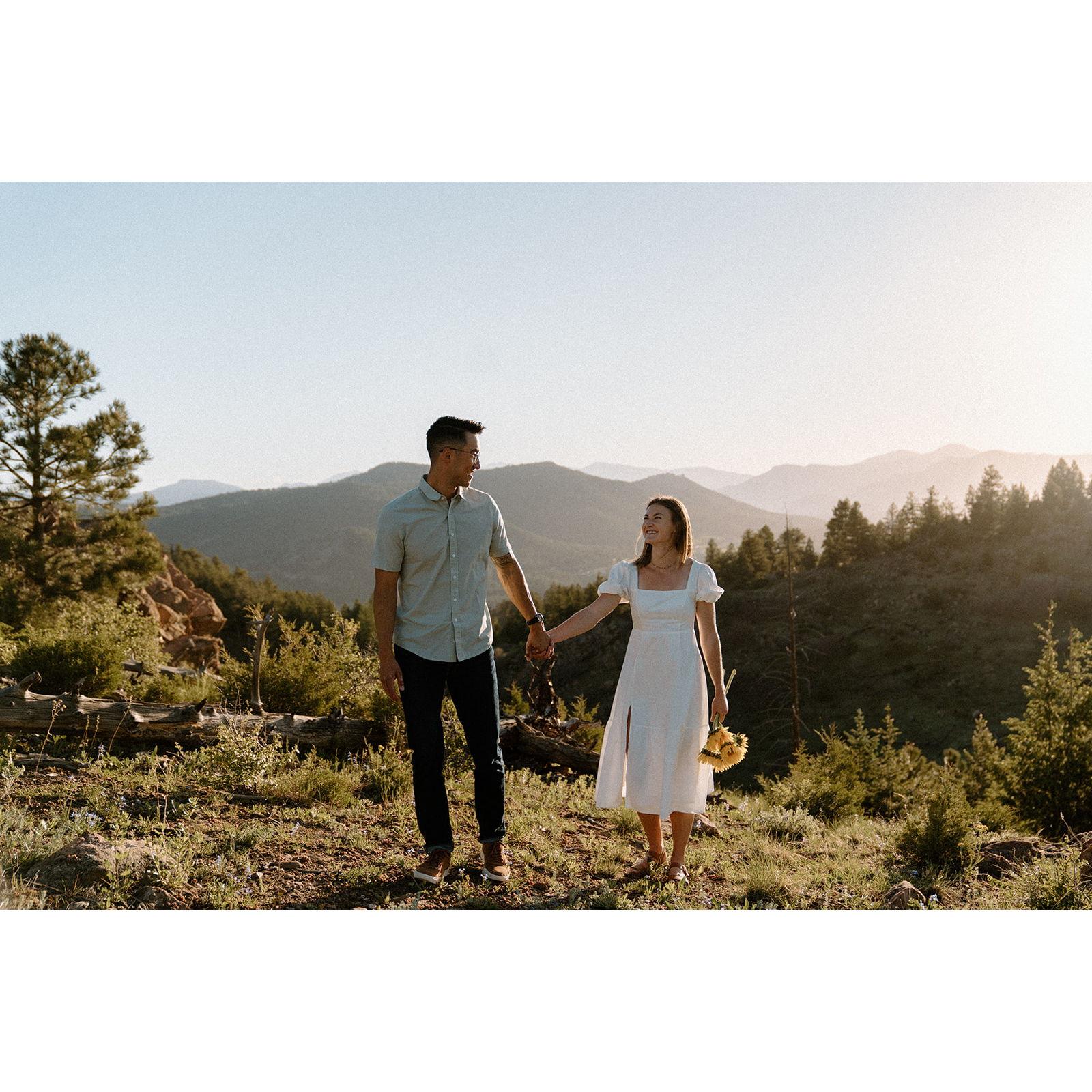 Engagement photos at Mt. Falcon