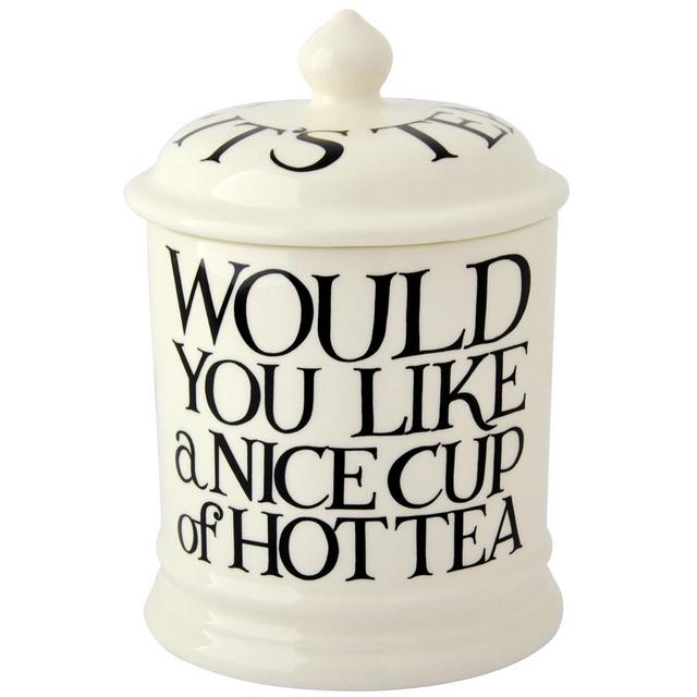 Black Toast All Over Writing Tea 1 Pint Jar