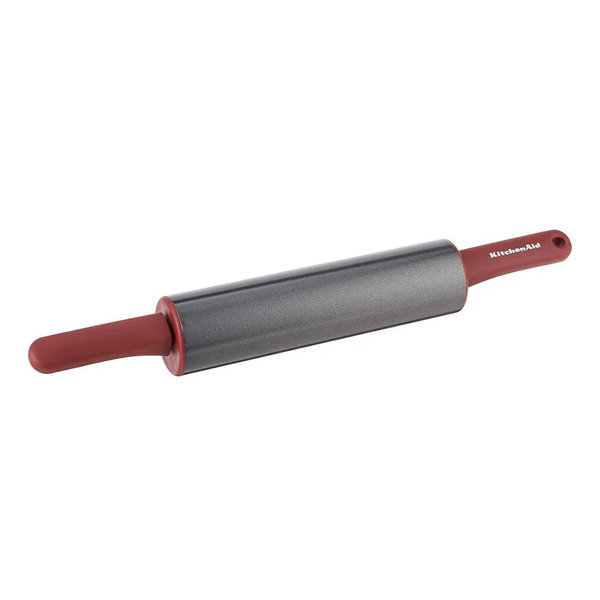 KitchenAid Gourmet Rolling Pin, 2.5 x 2.5 x 22 Inch, Red