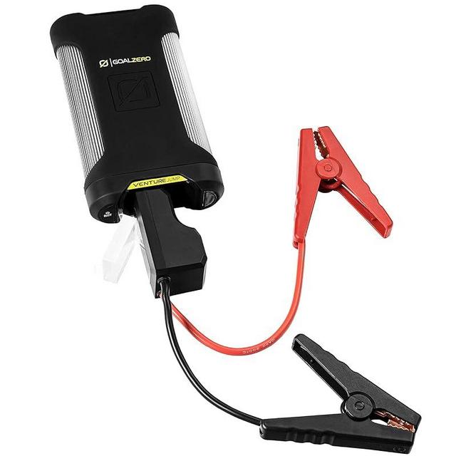 Goal Zero Venture Jump 800 Amp Jump Starter, Car Battery Booster Pack, Portable Power Bank, 2 USB Outputs, IP67 Rating, 45 Lumen Flashlight