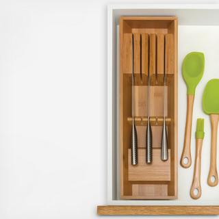 Bamboo Knife Drawer Organizer
