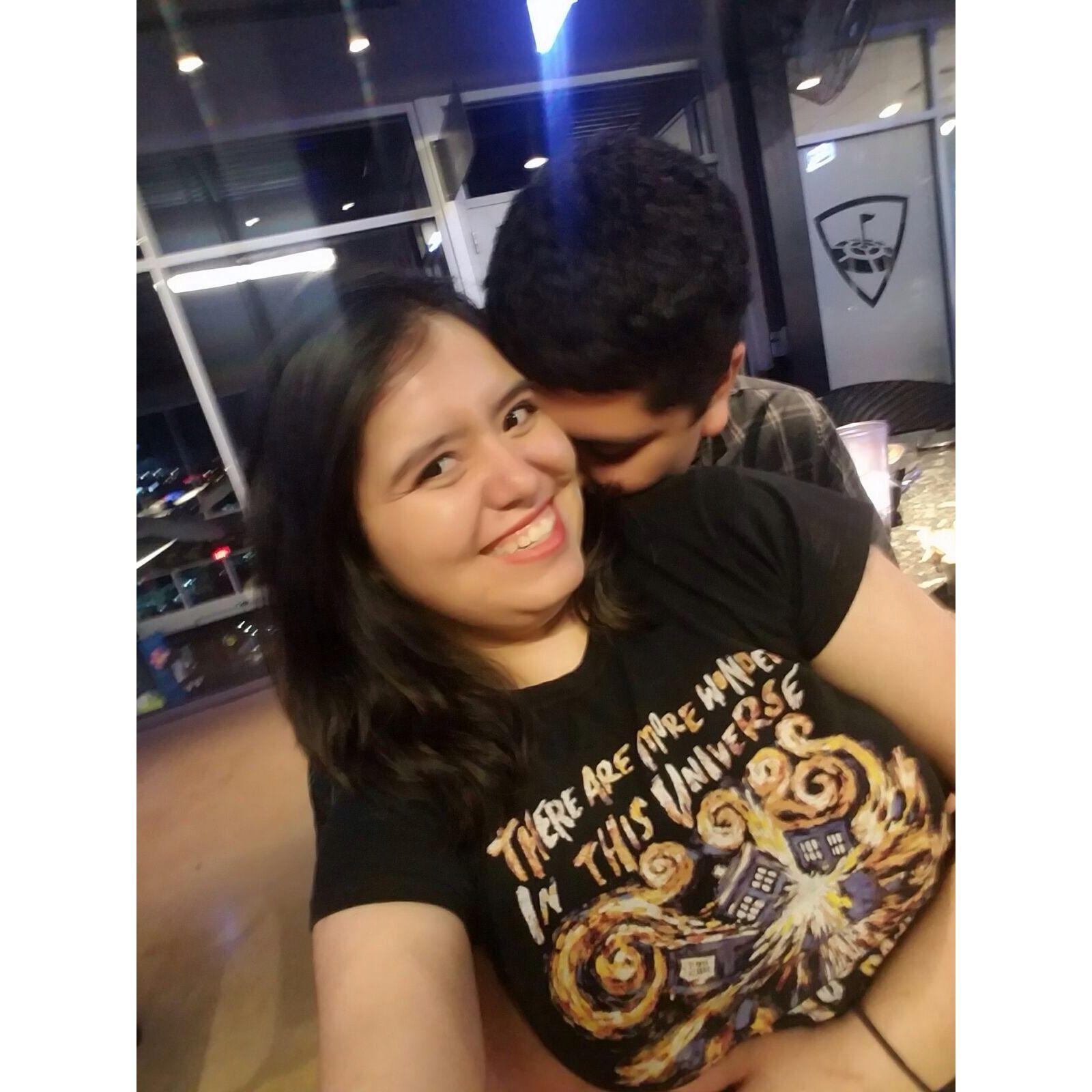 We went to Top Golf a lot! This might be the night that Iban got a hit so hard we saw a spark! (He's been trying to recreate that swing ever since)