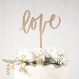 Metallic Love Cake Topper