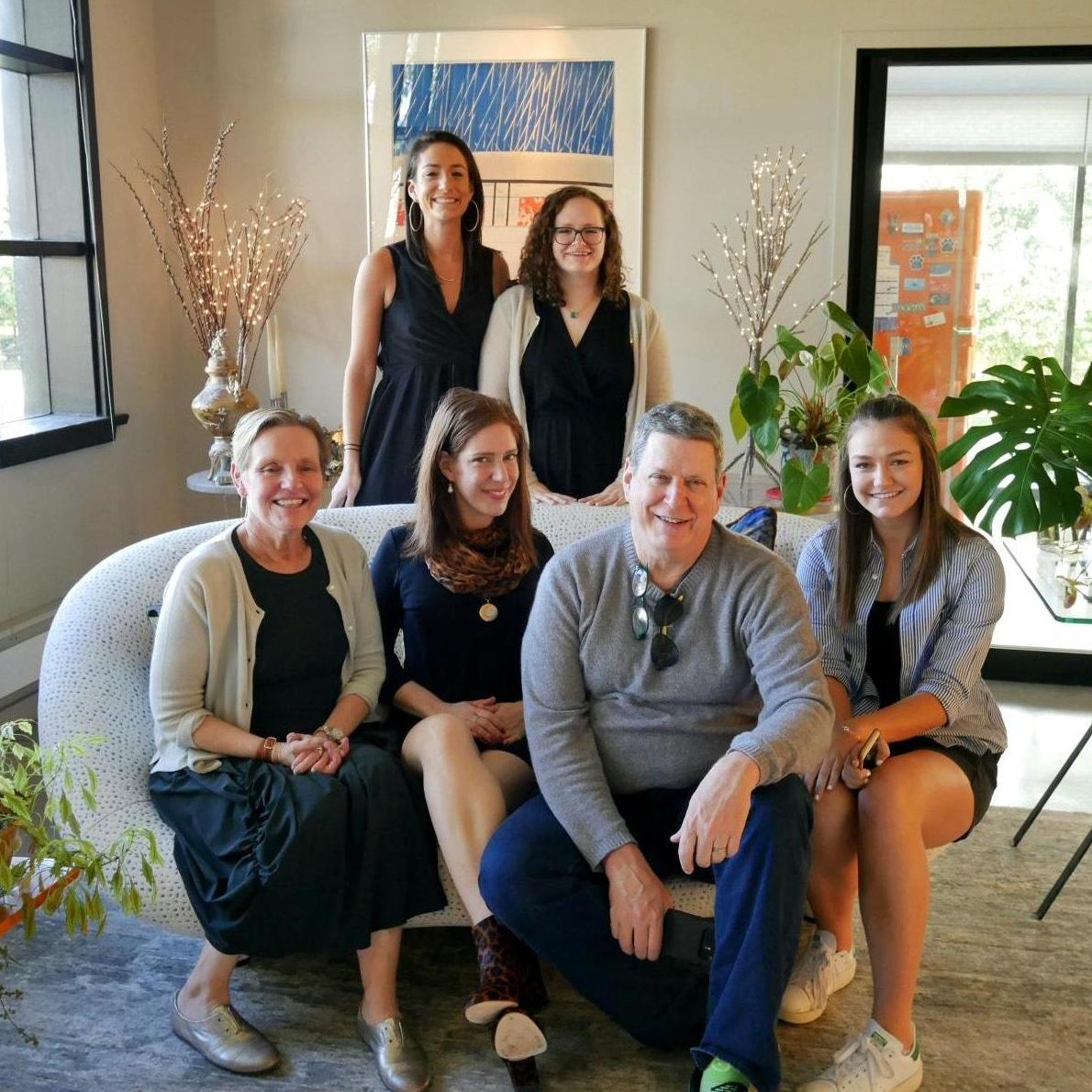 Emma, her parents Albert and Kathy, and her sisters, Joanna, Alice, and Molly on Thanksgiving