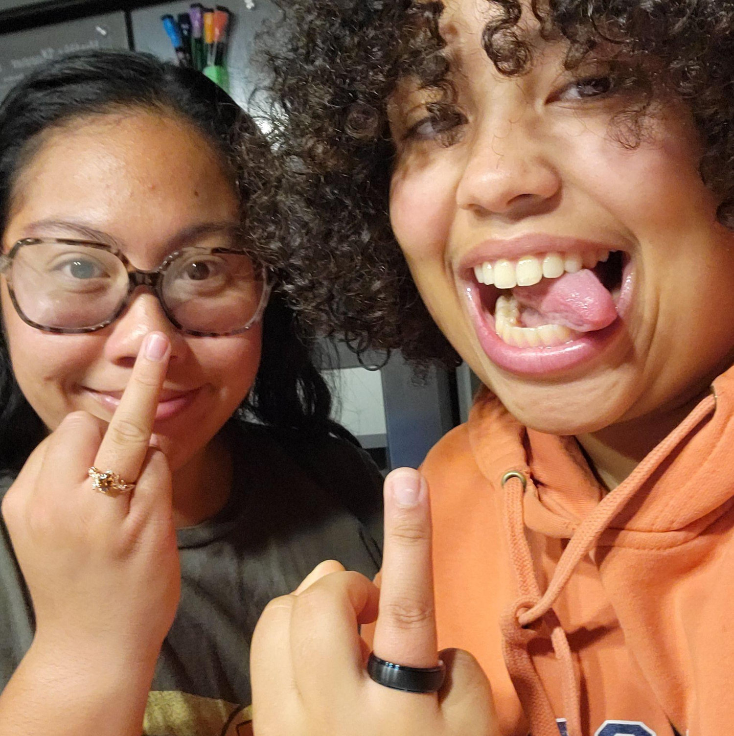 Picture from the night Yyahna proposed... and Faith proposed back!