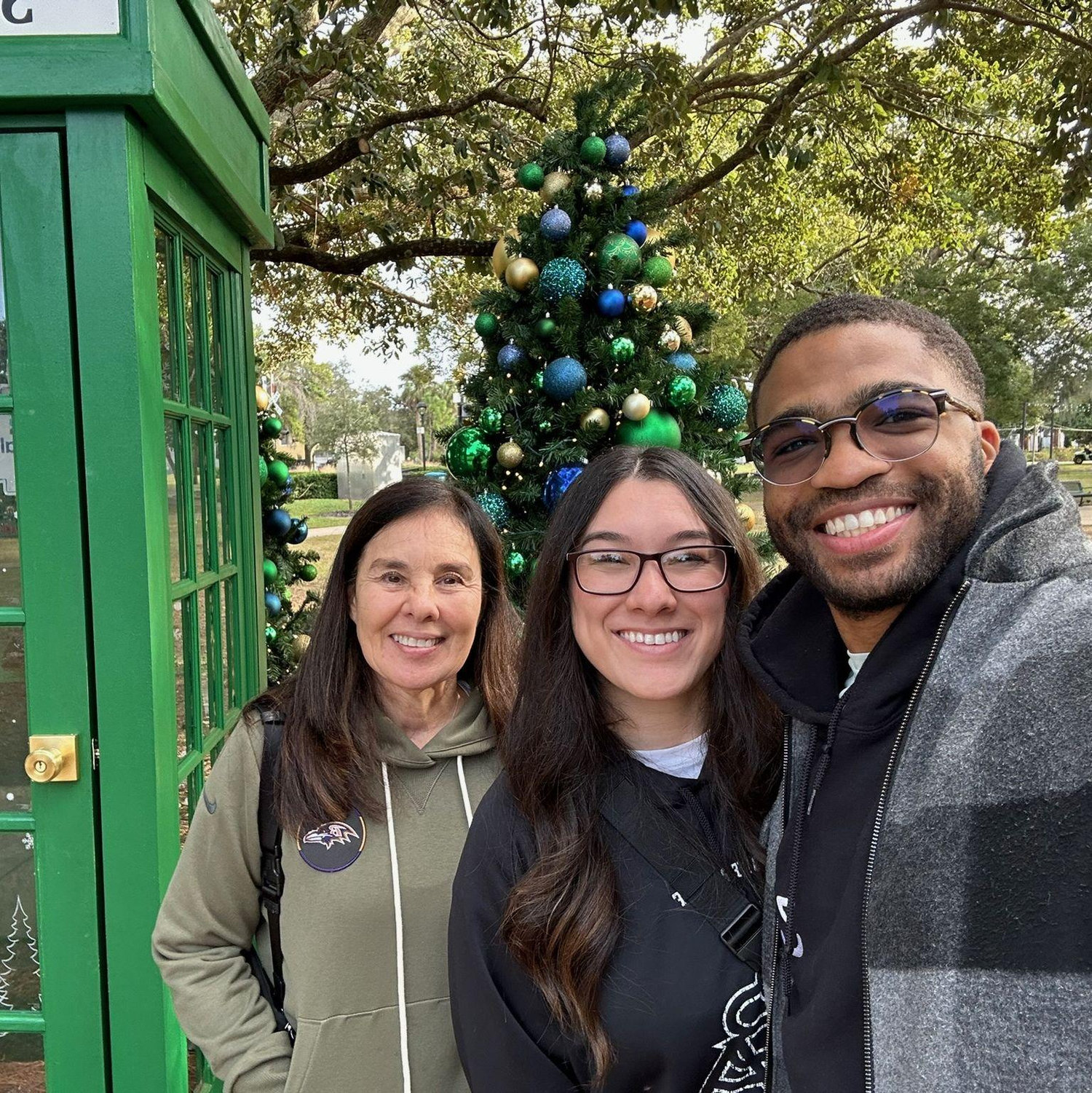 Breakfast and stroll with Christina's mom