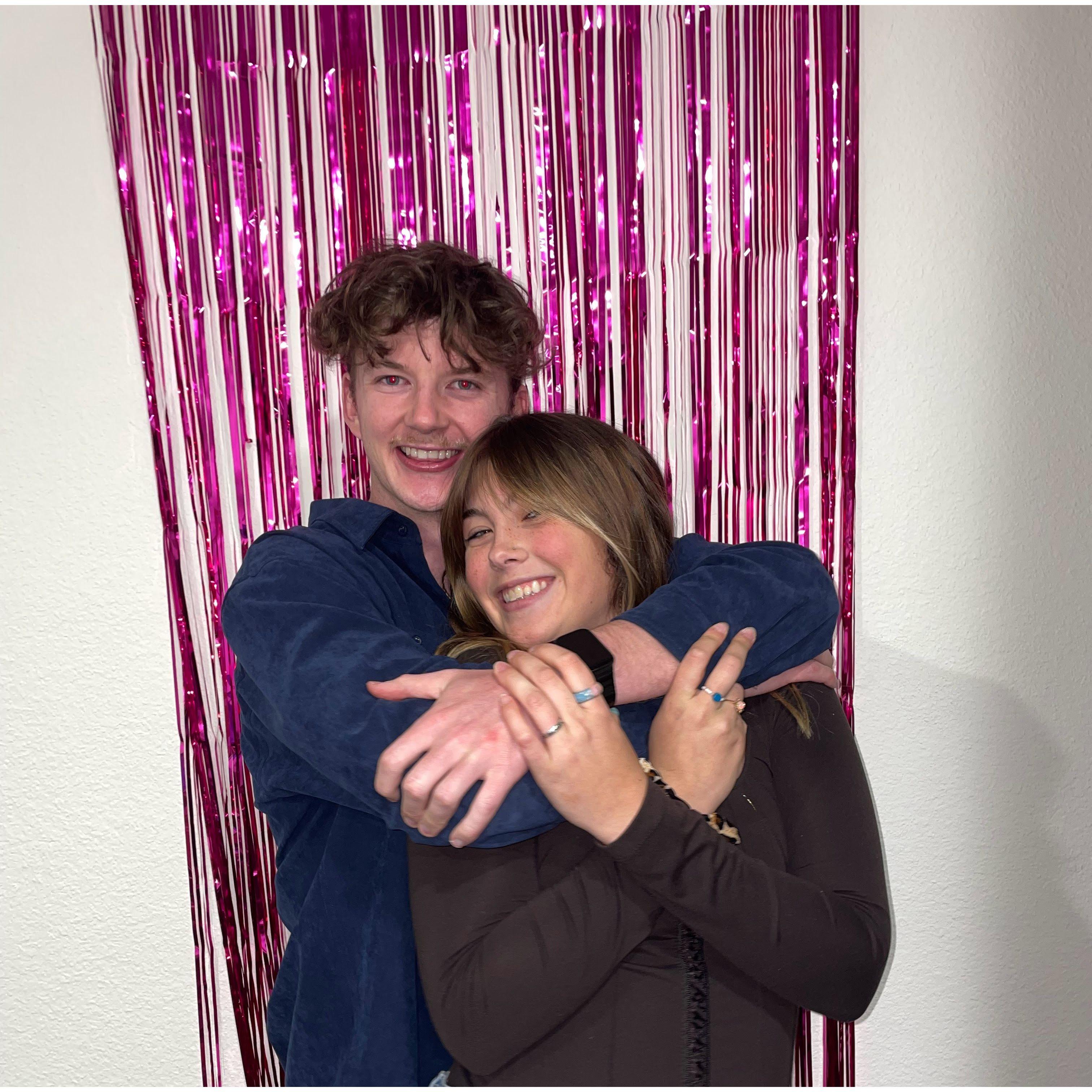 Us at friend's birthday party