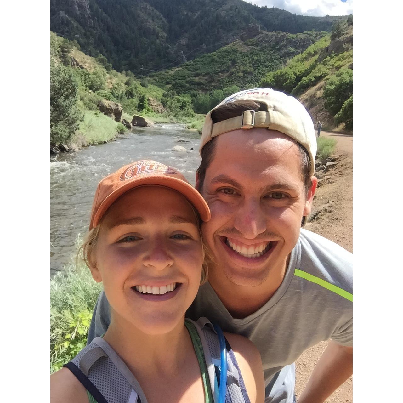 Trail running in Waterton Canyon!