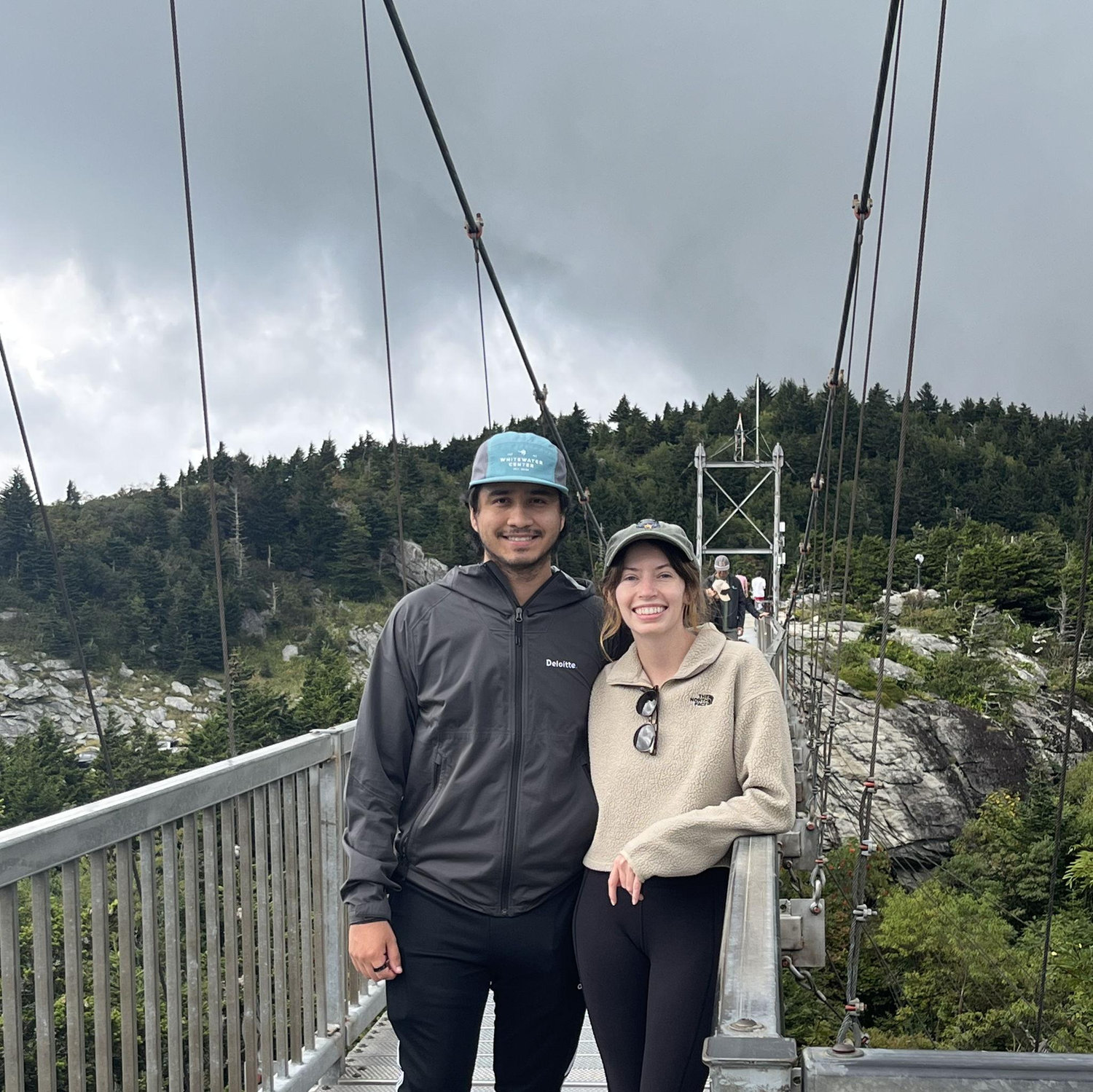 Day trip to Grandfather Mountain. Couples that hike together, stay together.