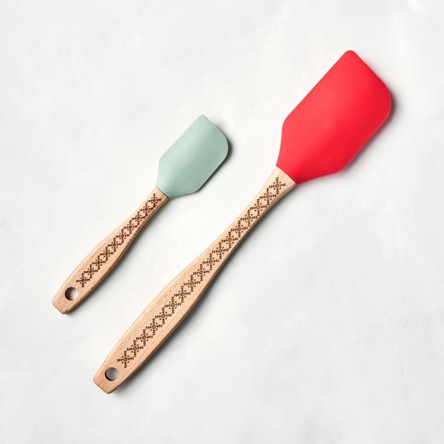 2pc Spatula Set Red/Light Green - Hearth & Hand™ with Magnolia