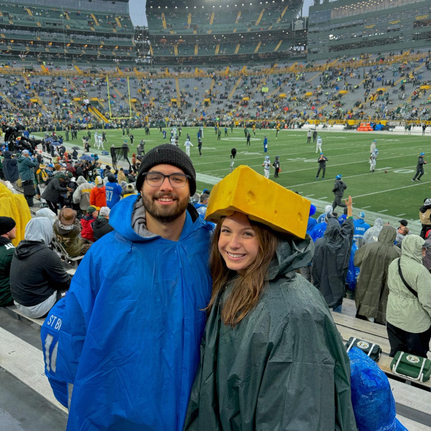 Second NFL game at Lambeau (lions won!)