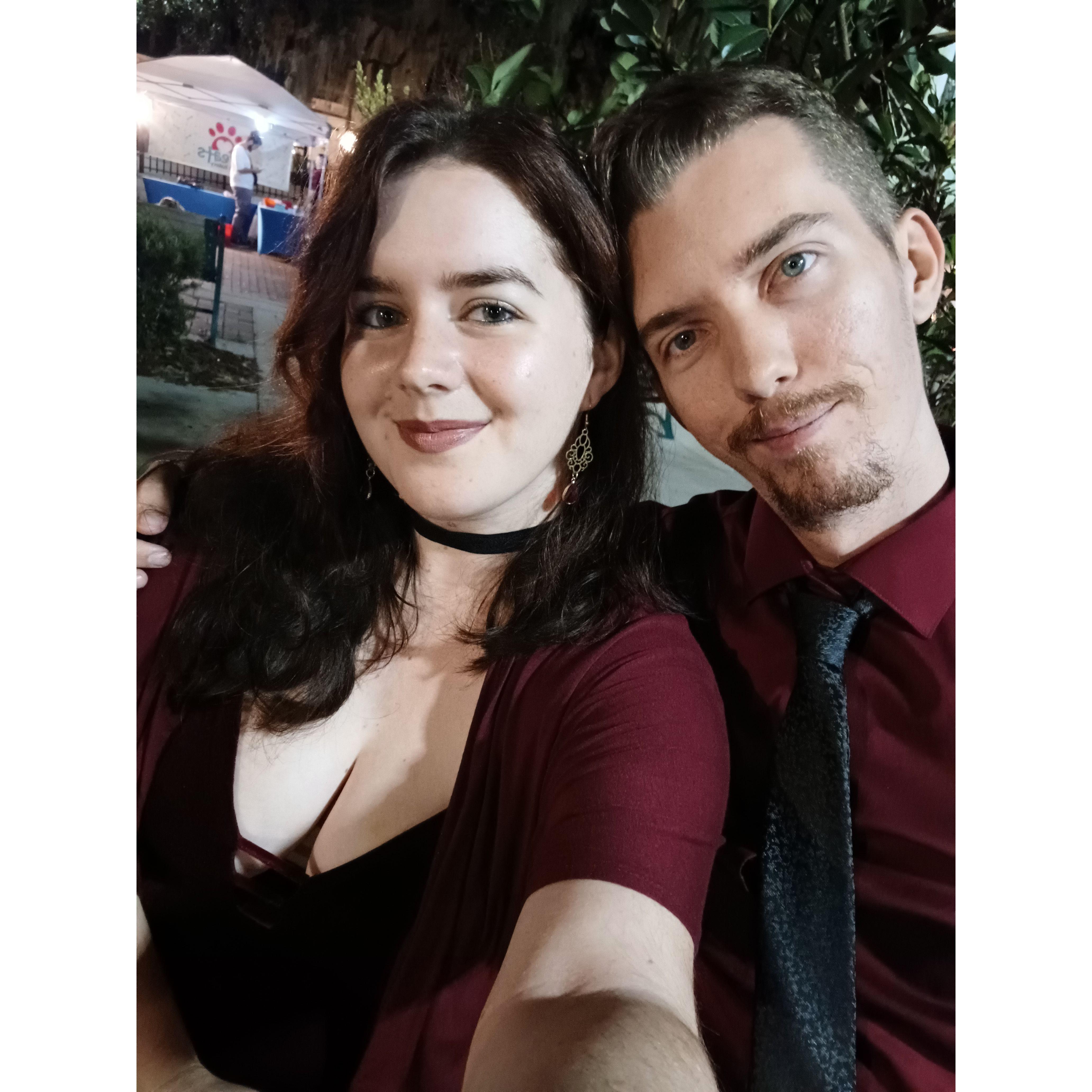 Our first fancy date night at the Goblin Market.