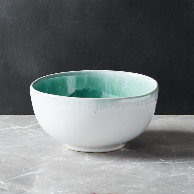 Caspian Aqua Reactive Glaze Cereal Bowl