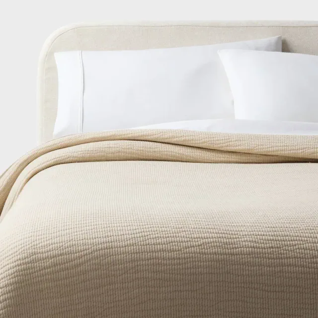 Full/Queen Matelasse Gauze Quilt Natural - Threshold™