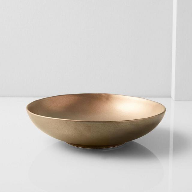 Reactive Glaze Dinnerware Large Pasta Bowl Bronze Reactive Glaze Set of 8 BOM