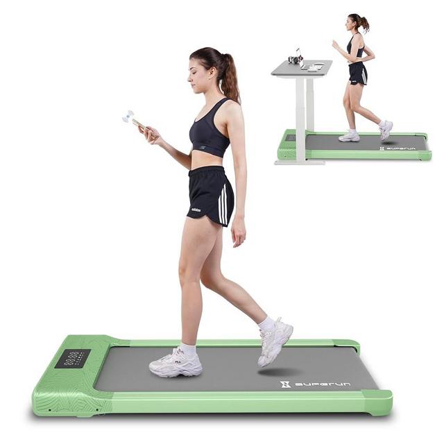 SupeRun Under Desk Treadmill, Walking Pad, Portable Treadmill with Remote Control LED Display, Quiet Walking Jogging Machine for Office Home Use