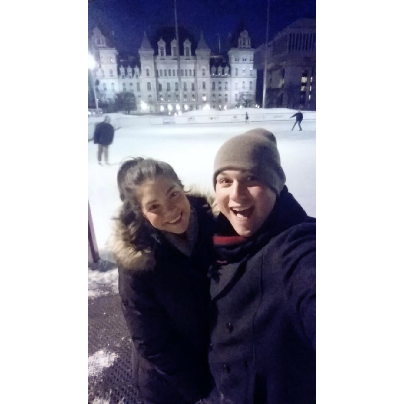 Nolan's first trip to New York! Had to teach this southern boy how to ice skate. (February, 2015)