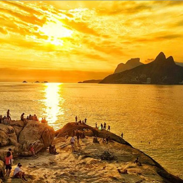 Sunset view at Arpoador.