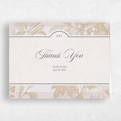 Sand, Beige Wedding Thank You - Ridgemoor Landscape
