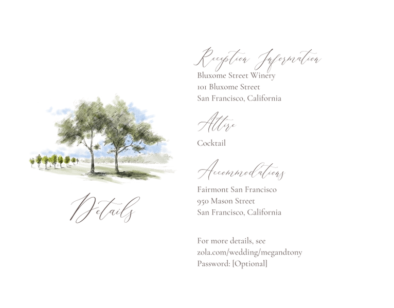 Rieden | White | Zola Wedding Enclosure Cards
