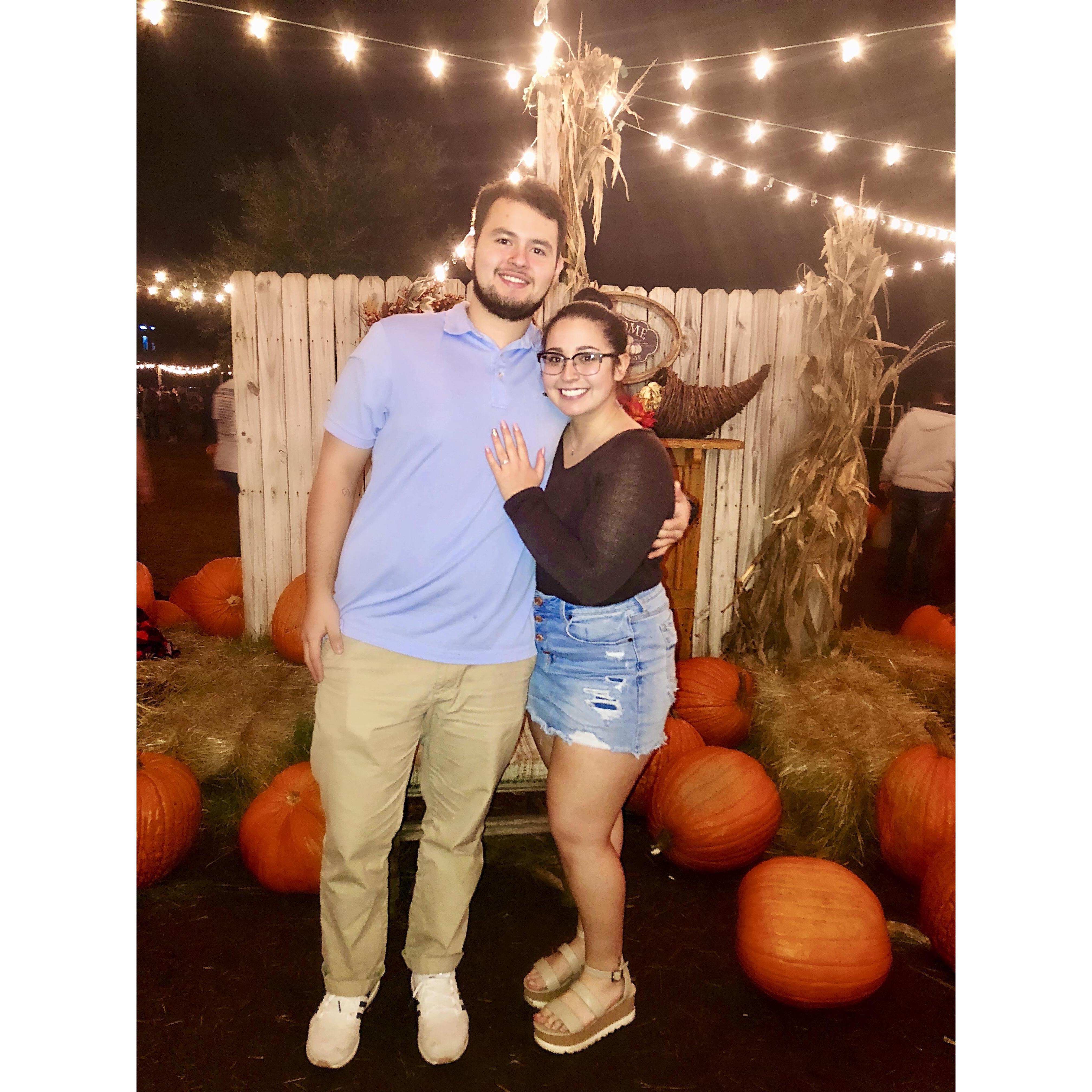The day we got engaged.