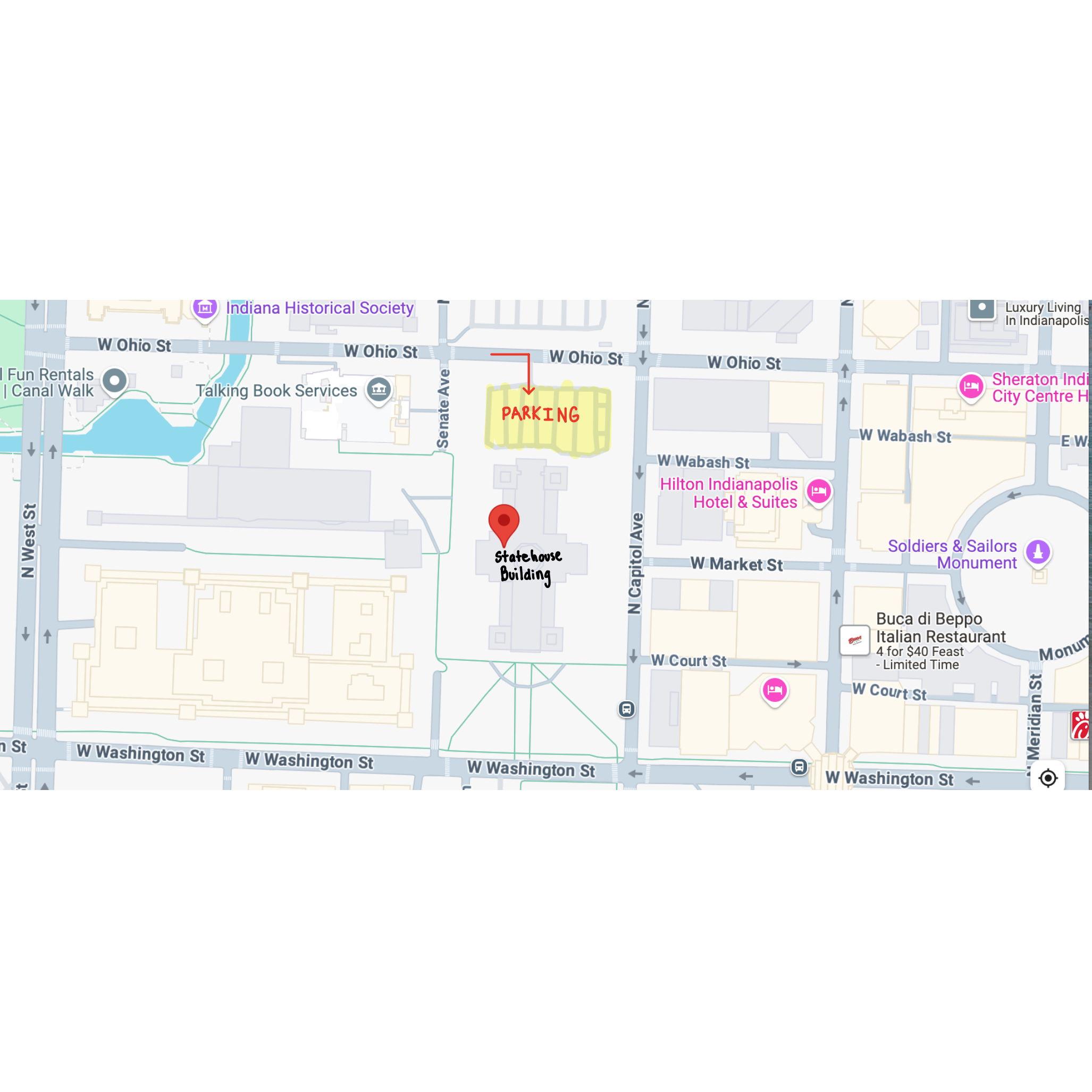 Ceremony Parking Map