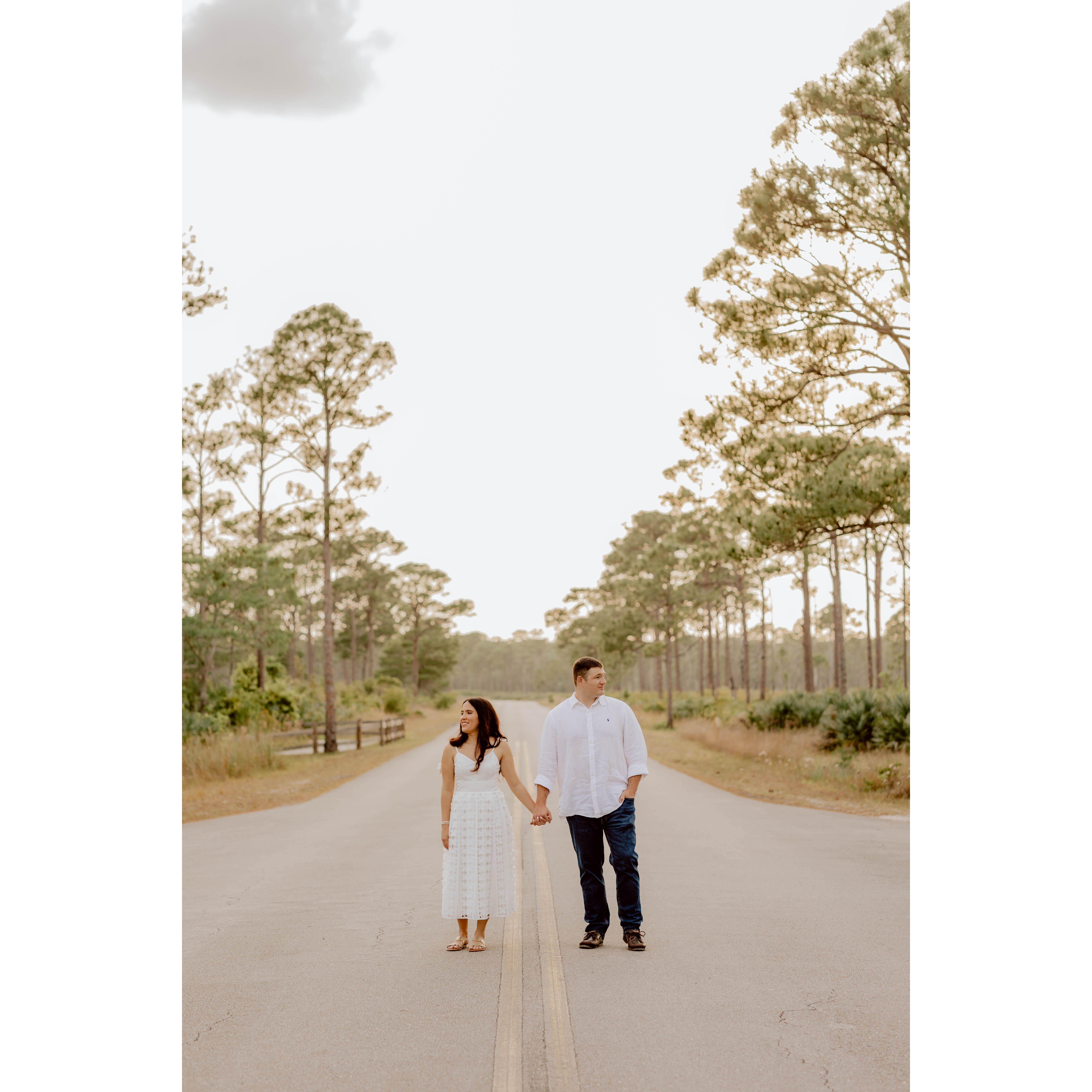 Engagement photos at Jonathon Dickinson State Park (the location of our second date)