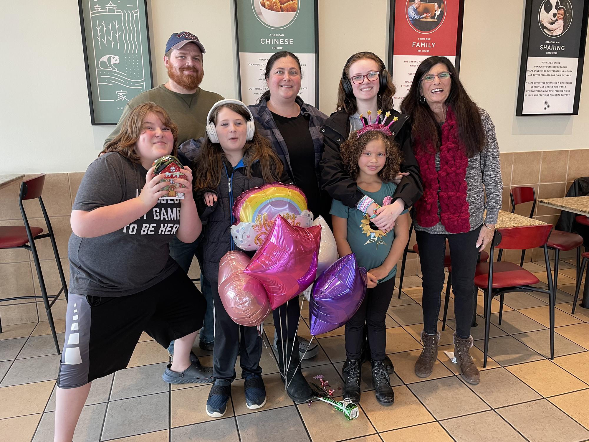 Judi’s family celebrating a birthday!