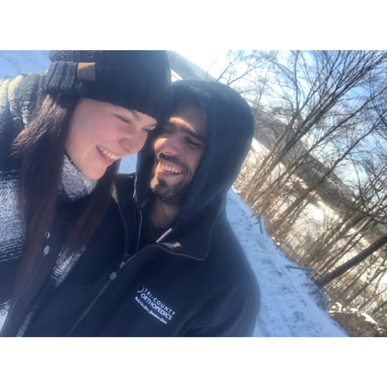 Below 0 outside but in your arms its always warm
