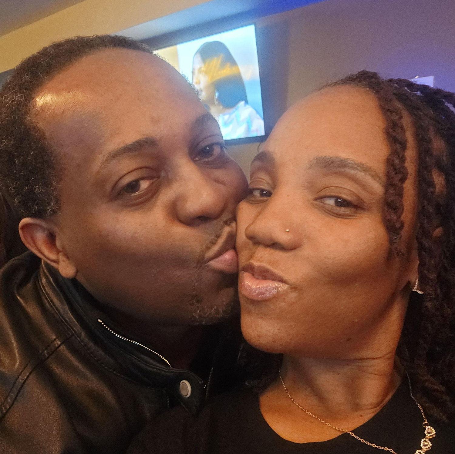 As you can see, he loves kissing me