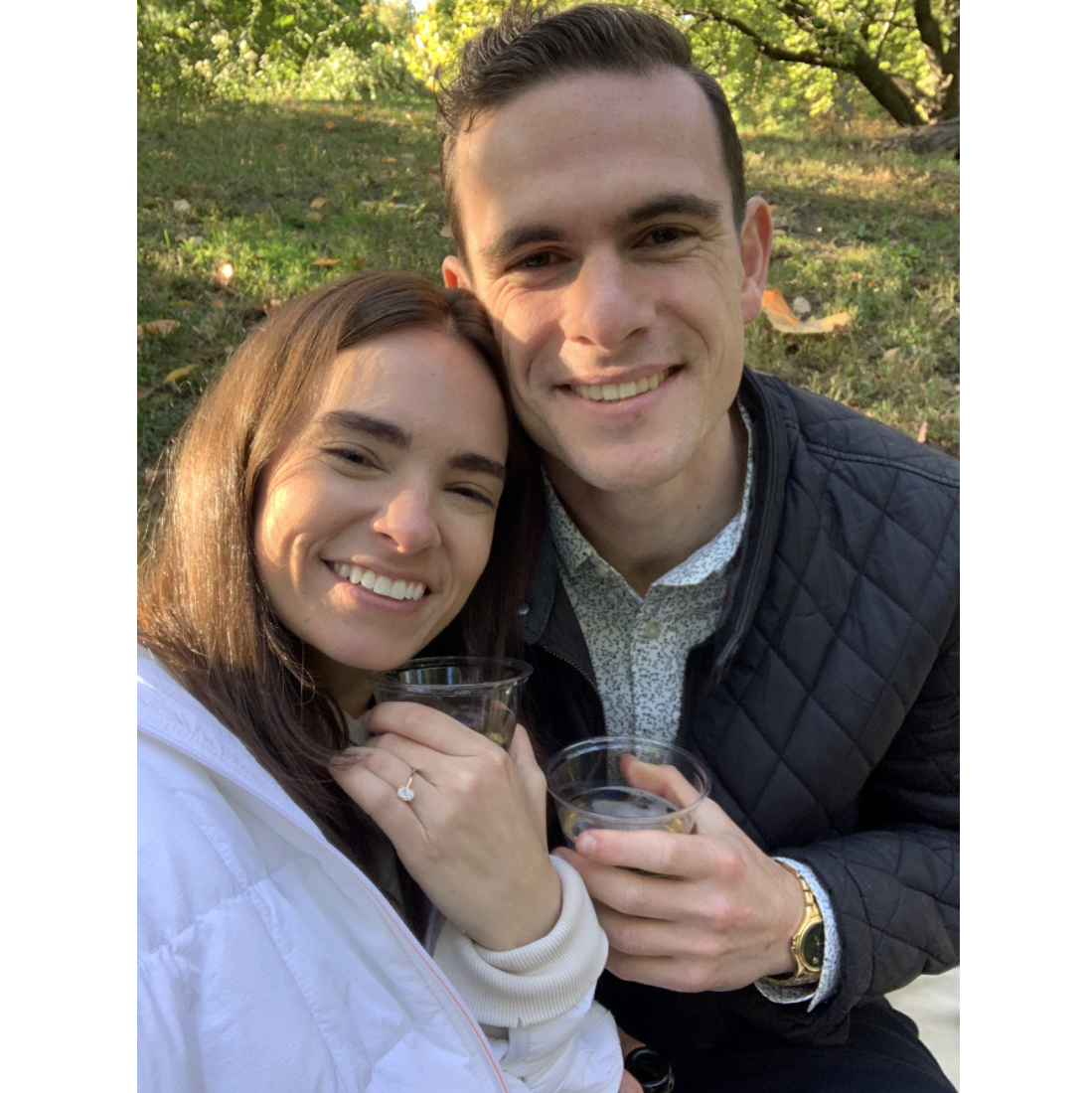 The day Steve proposed!