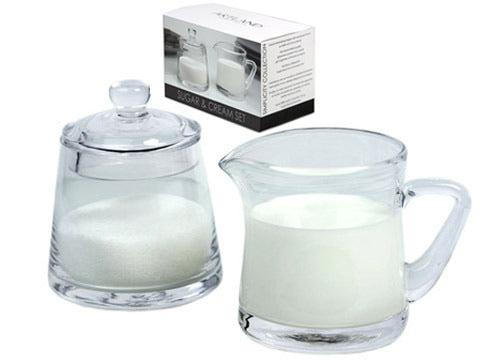 Glass Sugar & Cream Set