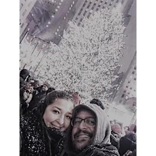Rockefeller Christmas Tree, day after engagement :)